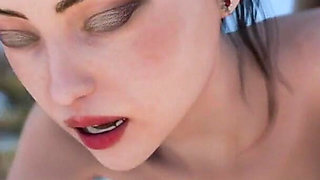 VR Nexus-3 Oasis - Busty Luna Sucks Cock, Pounded Doggystyle & Cums All Over Tits