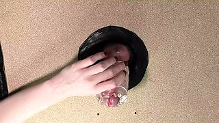 Amateur Sucks Dick And Fucked Through A Glory Hole