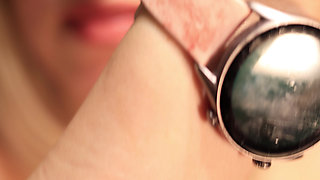 Watch Licking Fetish - Extreme Close-up Wristwatch Worship