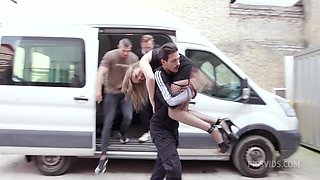 Hitch-hiking Wet, 6on1, Lana Analise, ATM, DAP, Deepthroat, Rough