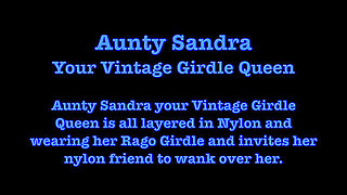 Aunty Sandra Layered up with Nylon Friend Vgq65