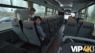 Federika's Wild Bus Sex - Public Fuck with Big Tits MILF