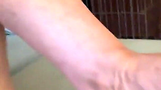 Mature GILF Gets a Massive Cum Shot on Legs