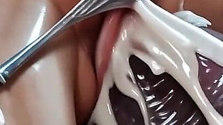 Virgin 18yo Girl Anal Destroyed by Monster - Filled with Cum