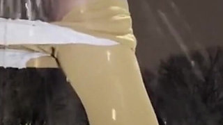 Risky Pissing Outdoors Spreading My Pussy