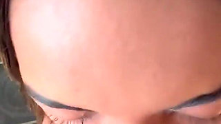 Intense POV Deepthroat with Cum on Brazilian Tits