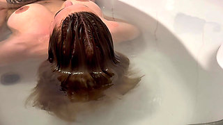 Hair Floating on Water Close up