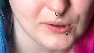Stepdaddys Lil Slut Gets Caught Smoking