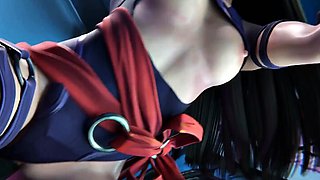 Psylocke Gets Pounded by Monster in Hardcore 3D Action