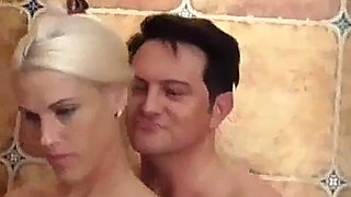 Cuckold humiliation by the hot tub