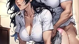 Fucking My Girlfriend and My Teacher After School