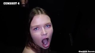 Ava Marina's First Gloryhole Surprise - Teen Beauty Takes It All