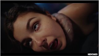 Hentai Porn - Cute Nerdy Girl Monster Fucked And Filled With Cum Cumflation Creampie