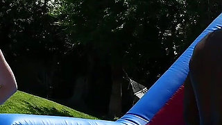 Outdoor Bounce House Orgy