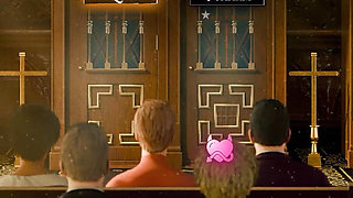 Stepsisters in Sin Gameplay Part 19 - Helga Caught Fingering in Front of the Altar