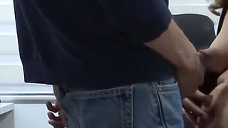 My Stepmother Obliges and Lets Me Cum on Her Tits, Rubbing the Semen on Them.