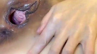 Strange Wicked Woman Fucks Herself for Comfort.