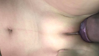 Step Brother Sticks the Tip of His Dick Into My Tight Pussy and Turns Me on