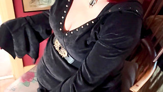 This Goth Loves to Dangle Her cigarette - Tina Snua Smoking A Cigarette With Lots Of Dangles