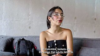 This LATINA TEEN had her first ORGASM