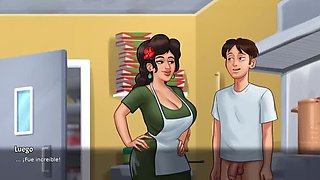 My horny stepmom wants rough kitchen sex - summertime saga hentai