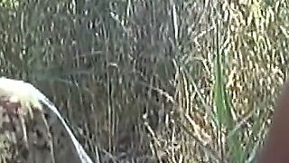 Big Slut Takes 2 Cocks in the Woods