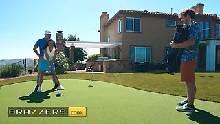 Brazzers - Luna Star creeps around with the golf coach & gets banged in the ass under her husband's nose