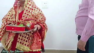 Karwa chauth Special 2025 Indian XXX Desi Step Brother Fuck Her Step Sister With