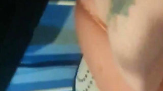 Husband Fingers Wife's Asshole While She Rubs Her Clit
