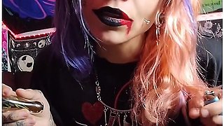 Smoking and screaming slut, wild and unrestrained