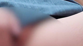 A Married Woman Masturbating Enthusiastically in the Toilet