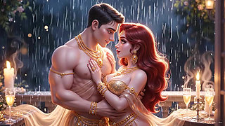 Extreme Close-Up Desi Kissing - Gold Jewelry Mein Sexy Indian Girl Aur Handsome Boy Ki Full Romantic Night