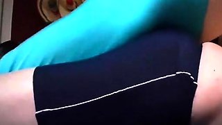 Spandex Humping Masturbation Session