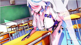 Genshin Impact - Furina In School Uniform Surprises You