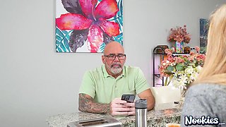 Blonde Small-Tits MILF Gets Hardcore Bedroom Pounding