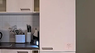 Short Pink Mini Skirt and Panties with Over Knee Socks Is Only the Start She Takes off Underwear to Flash Her Shaved Pussy