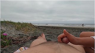 4k. She Offered Me Handjob On The Beach, I Couldnt Resist. Slow-mo Cumshot