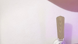 Showing and Slapping My Pussy Close up in My Green Lingerie