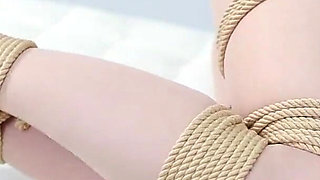 The Female Secretary's Rope Restraint and Struggle