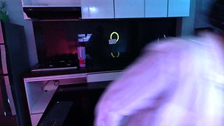 Horny pee fetish hottie solo stimulation