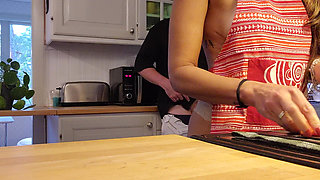 Hot Wife Gets Fucked From Behind While Cooking
