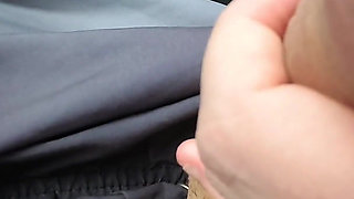 Handjob While Driving - Outdoor Fuck and Cum on Monster Ass
