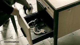 Dominatrix Mistress April – Cell 45 Yard Exercise, Fit Slave Whipped in Prison