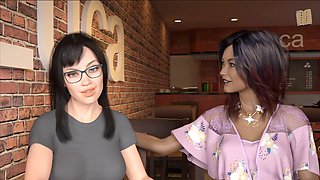 Steamy adult visual novel featuring a hot brunette with big boobs