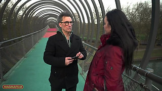 Pretty Unfunny German Tattoo Slut Gets Rammed Through by Our Funny Conny