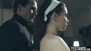 Petite virgin teen rewarded with big dick for being model citizen