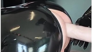 Latex Futanari Femdom Pegging