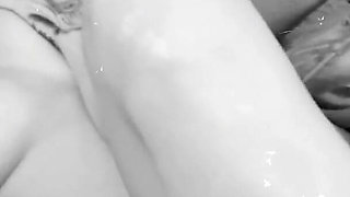 Classic Tattooed Lesbians Licking, Sucking and Probing Their Smooth Shaved Pussys