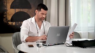 Shalina Devine Gets a Double Cumload