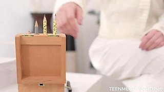 Passionate Brunette Teen Kwini Kim Hardcore Blowjob & Romantic Fucking in 4K